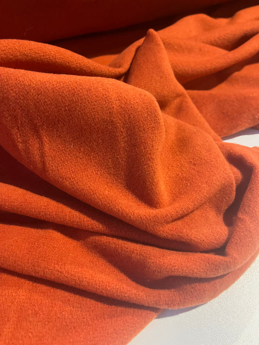 JACKIE 005 boiled wool burnt orange