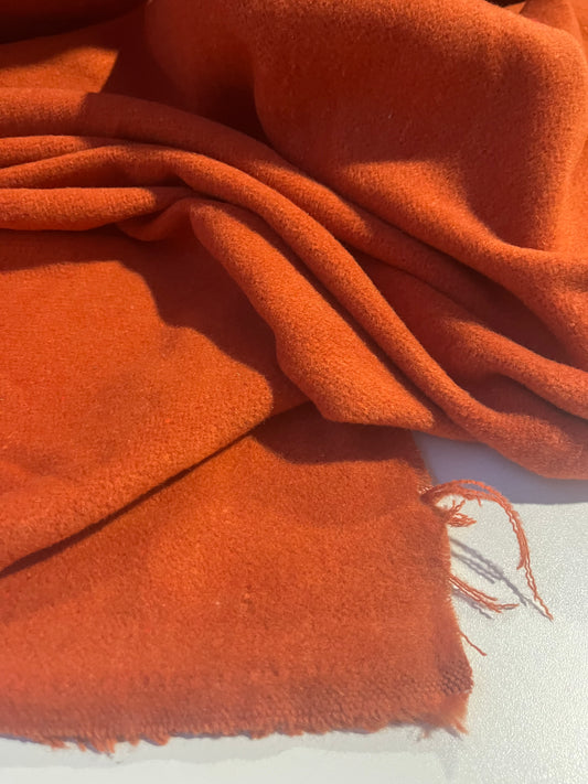 JACKIE 005 boiled wool burnt orange