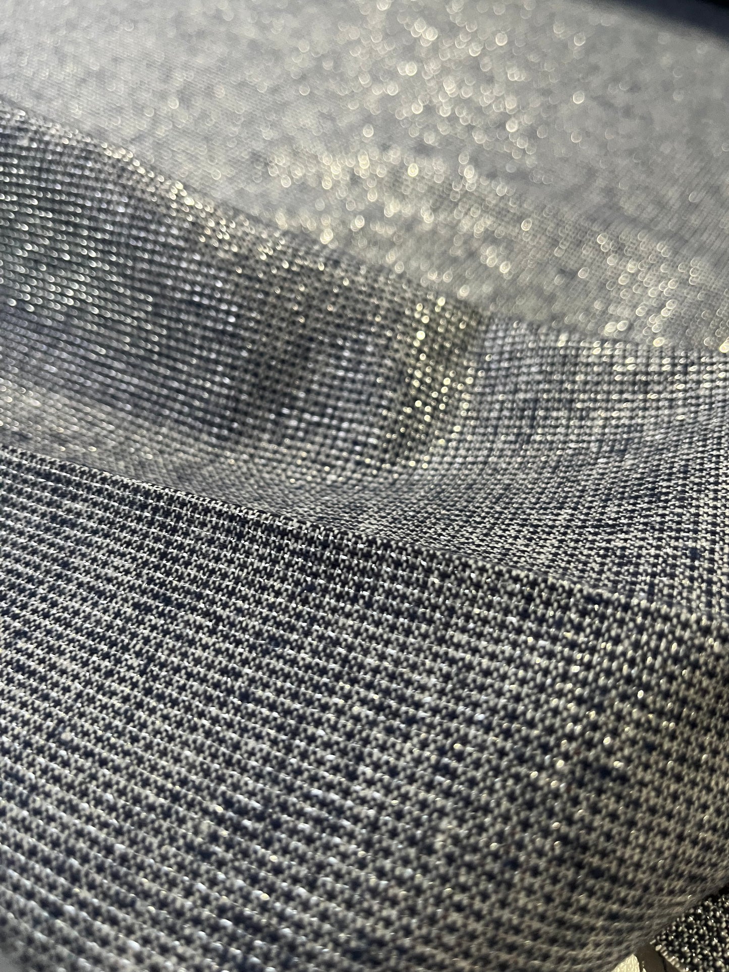 Gaia 096 cotton jacquard navy/silver