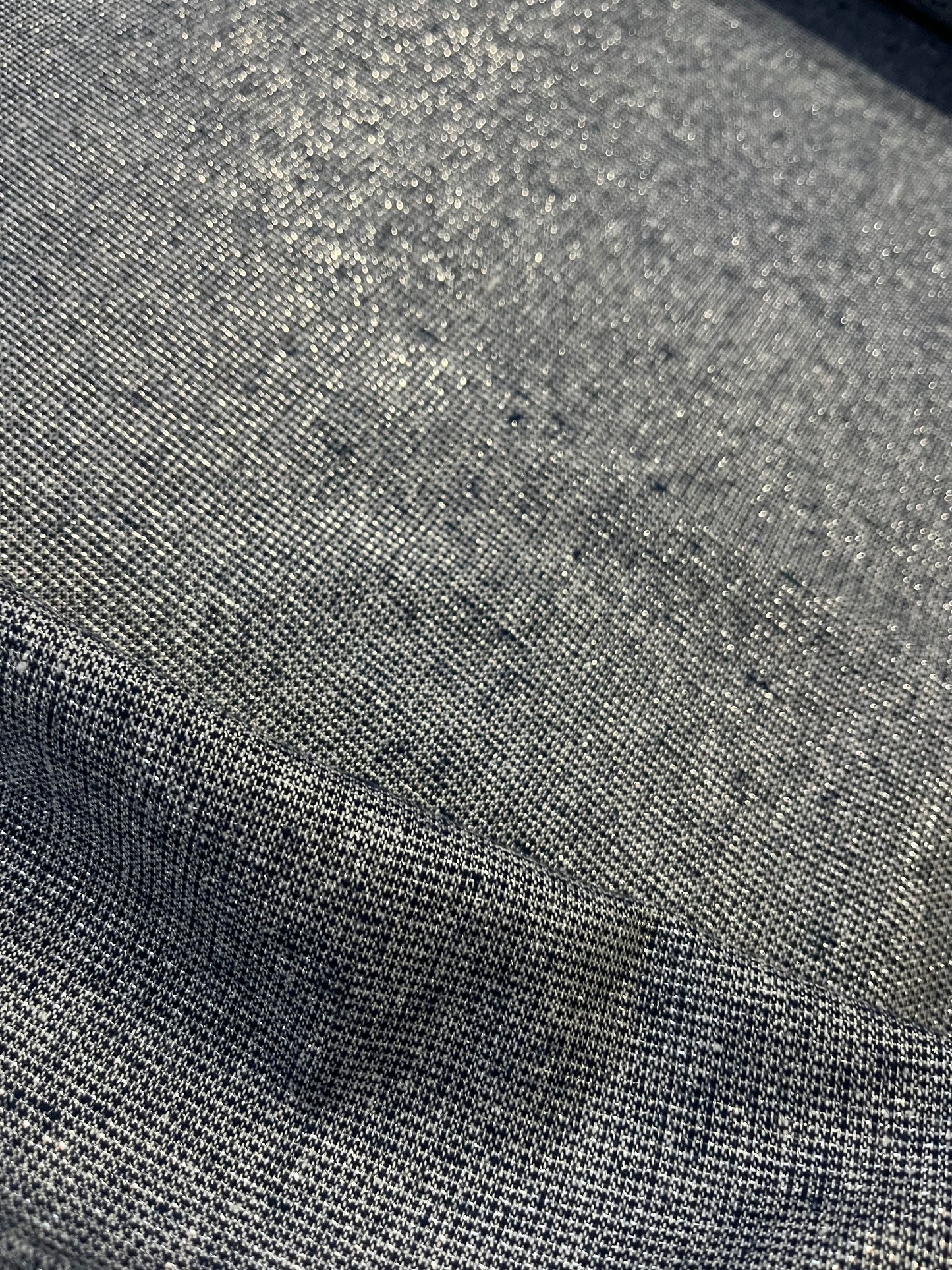 Gaia 096 cotton jacquard navy/silver