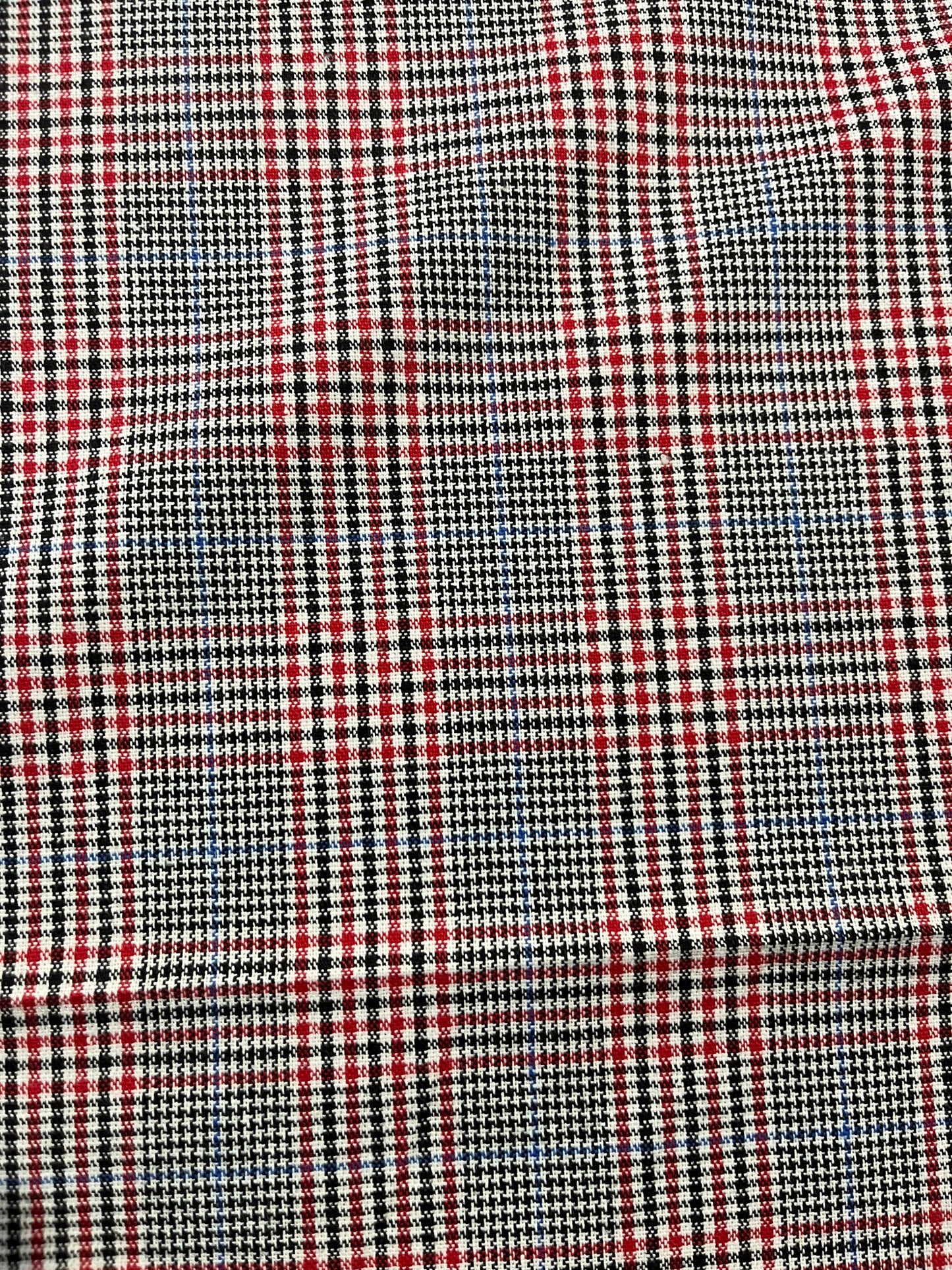 Gaia 098 heavy cotton check navy/red/ecru