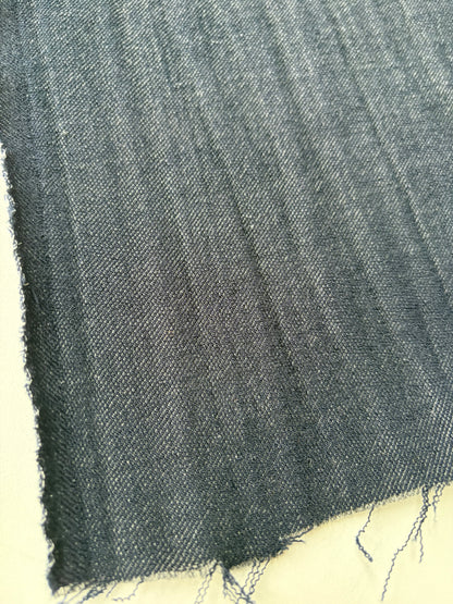 LORO 201 crinckled wool navy Loro Piana