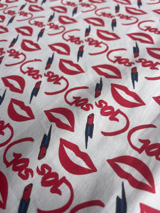 BILLY 019  poplin cotton "kissing lips"