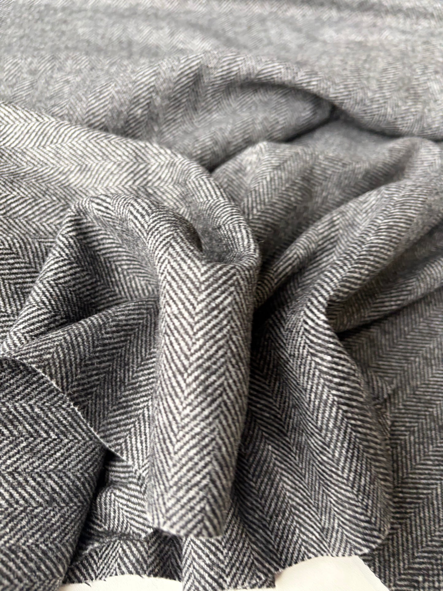 LORO 204 wool stretch herringbone Loro Piana