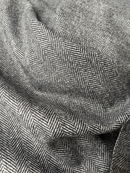 LORO 204 wool stretch herringbone Loro Piana