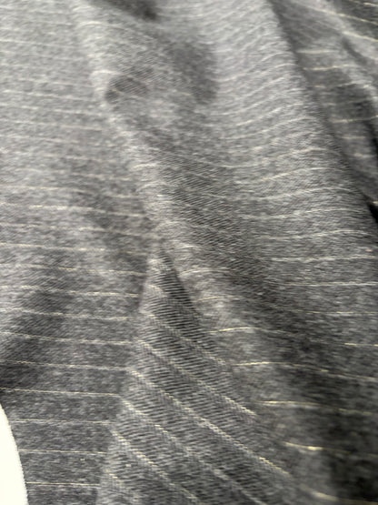LORO 205 striped wool flanel anthracite Loro Piana