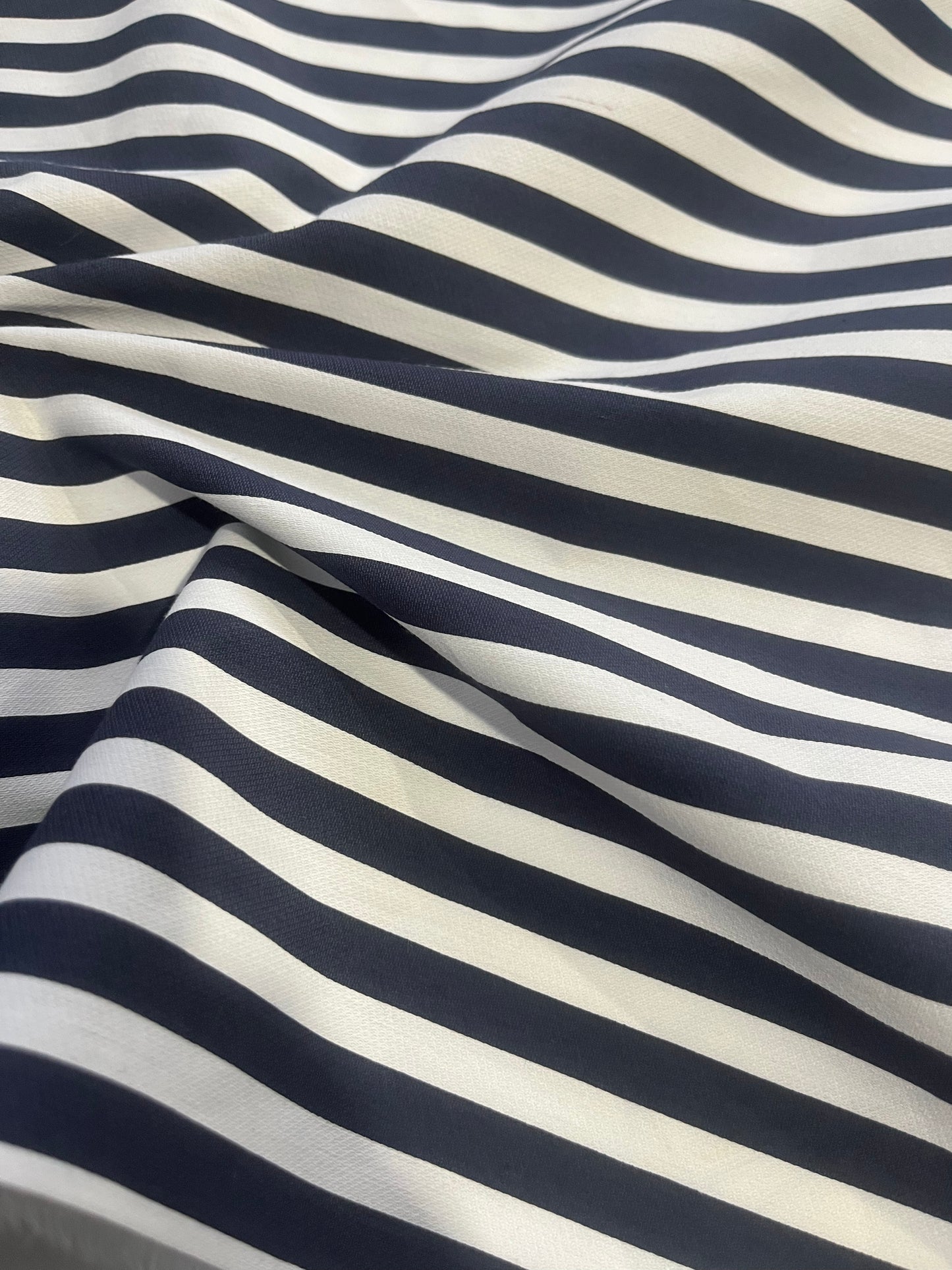 LOTTI 008 cotton stripe navy/white