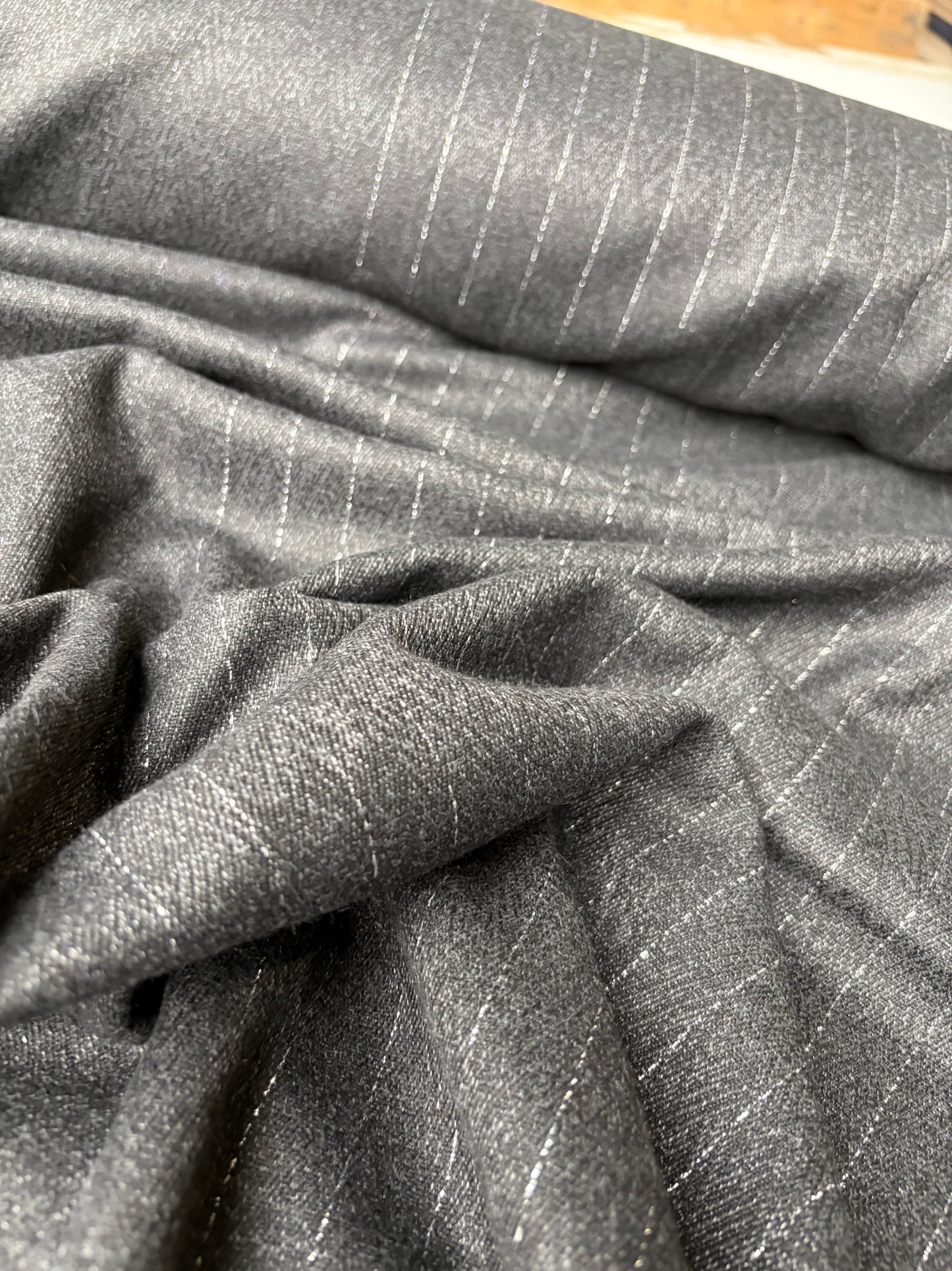 LORO 207 lurex striped twill wool Loro Piana