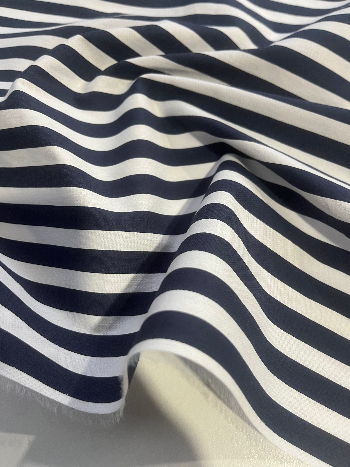 LOTTI 008 cotton stripe navy/white