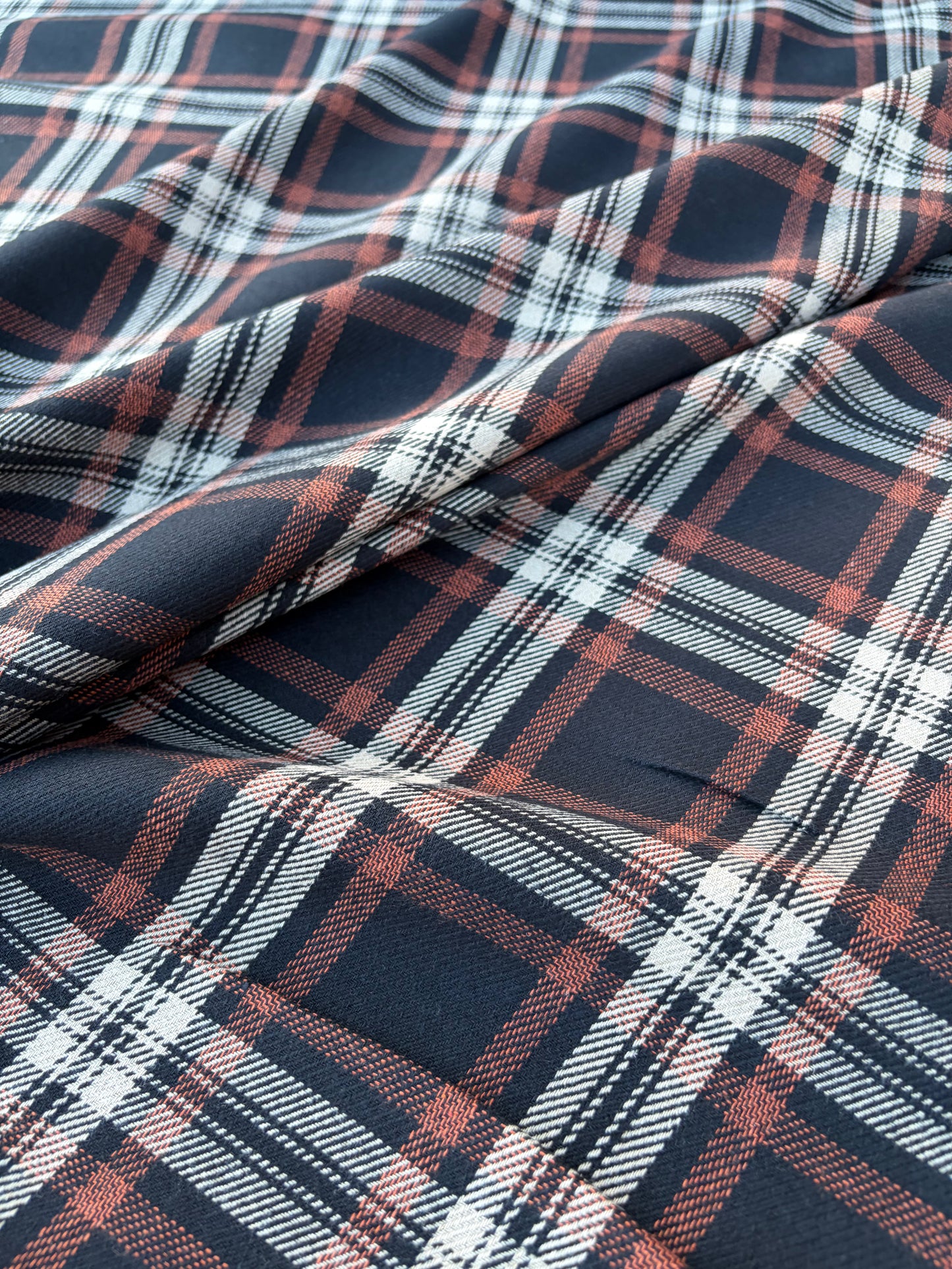 BART 011 brown/rust  heavy cotton check