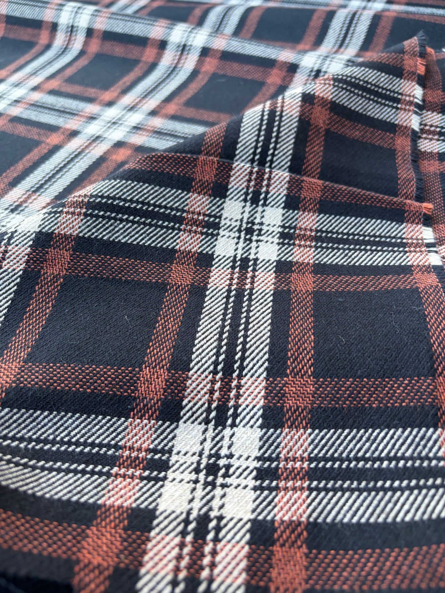 BART 011 brown/rust  heavy cotton check