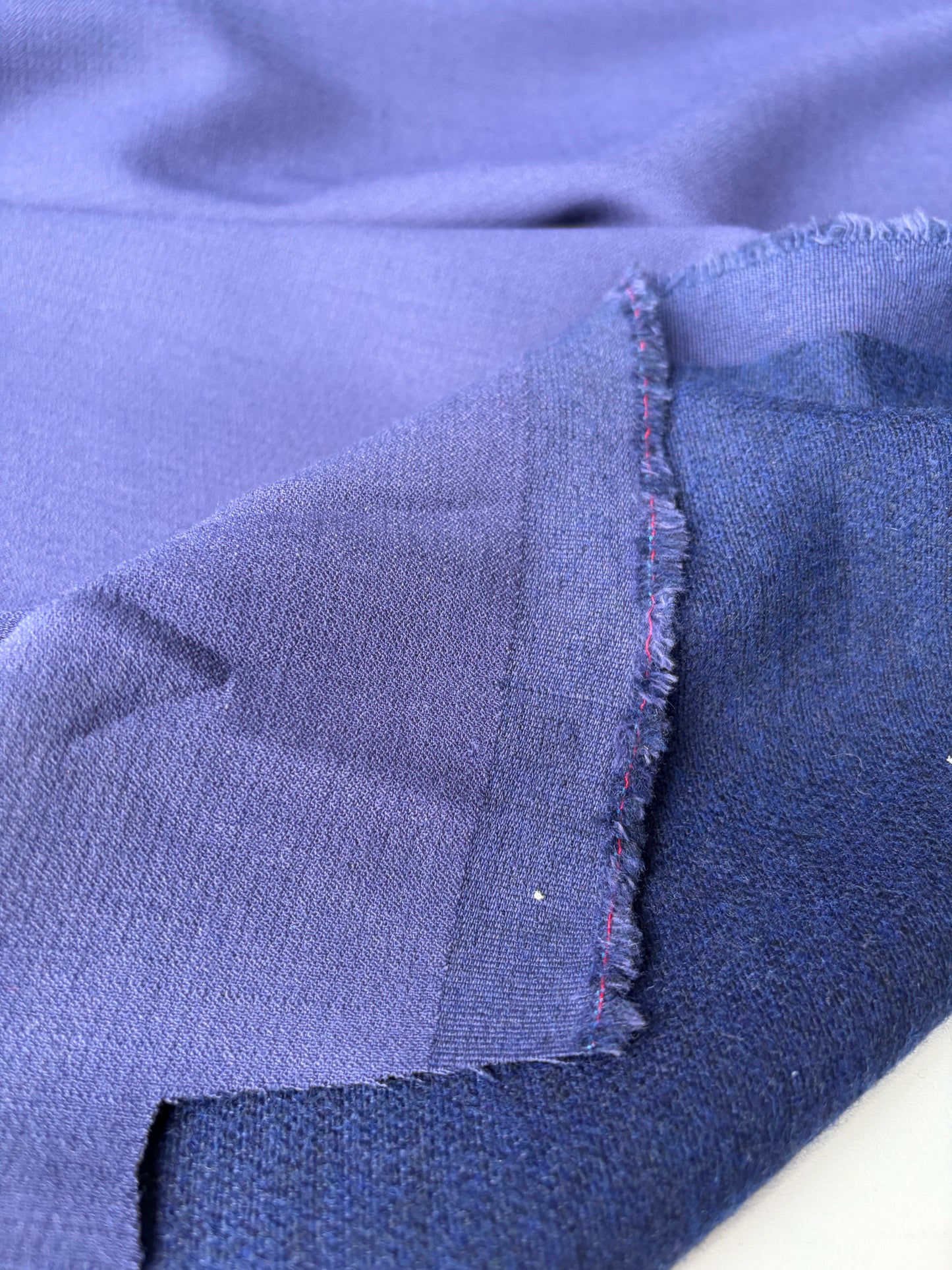 LORO 211 navy heavy wool brushed inside Loro Piana