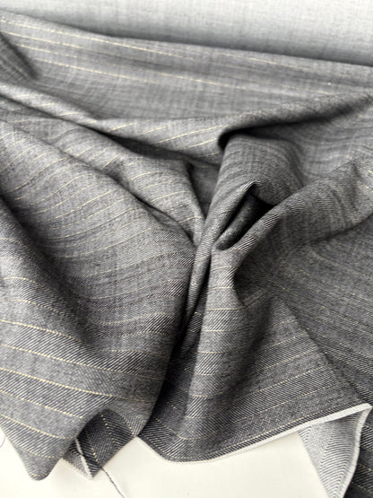 LORO 212 bi-stretch wool with stripes Loro Piana