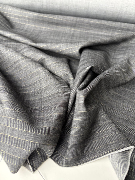 LORO 212 bi-stretch wool with stripes Loro Piana
