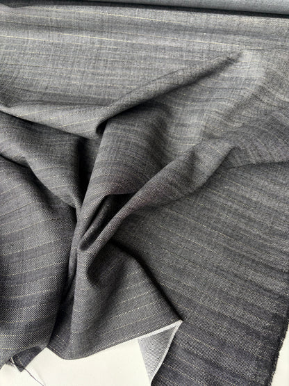 LORO 212 bi-stretch wool with stripes Loro Piana