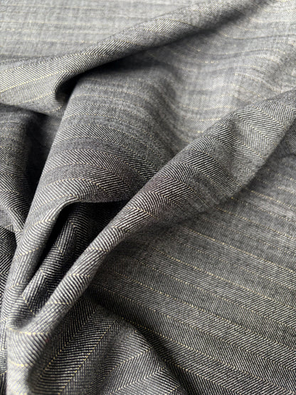 LORO 212 bi-stretch wool with stripes Loro Piana