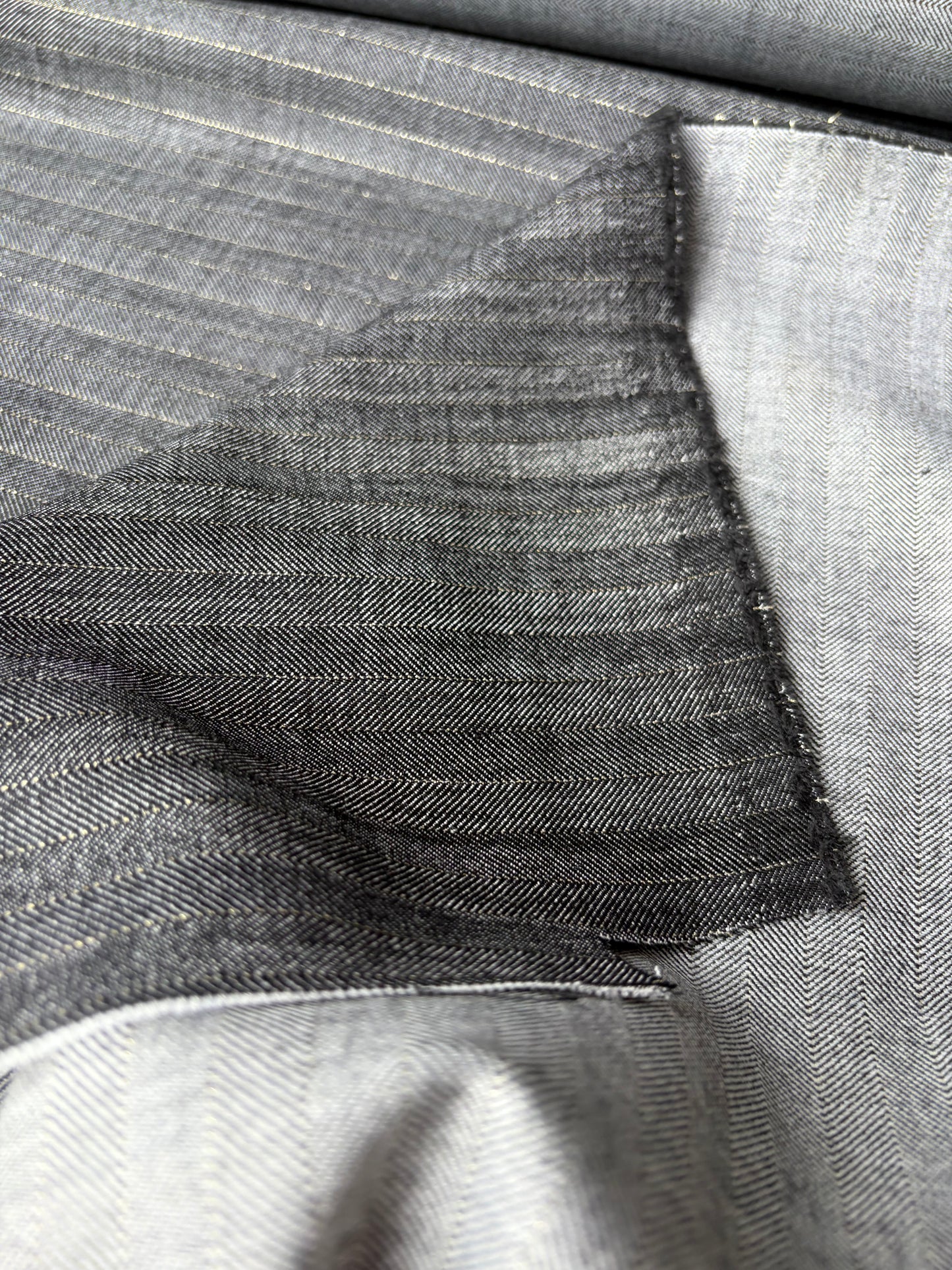 LORO 212 bi-stretch wool with stripes Loro Piana