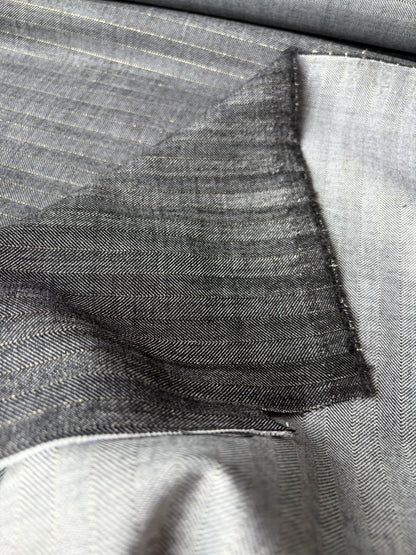 LORO 212 bi-stretch wool with stripes Loro Piana