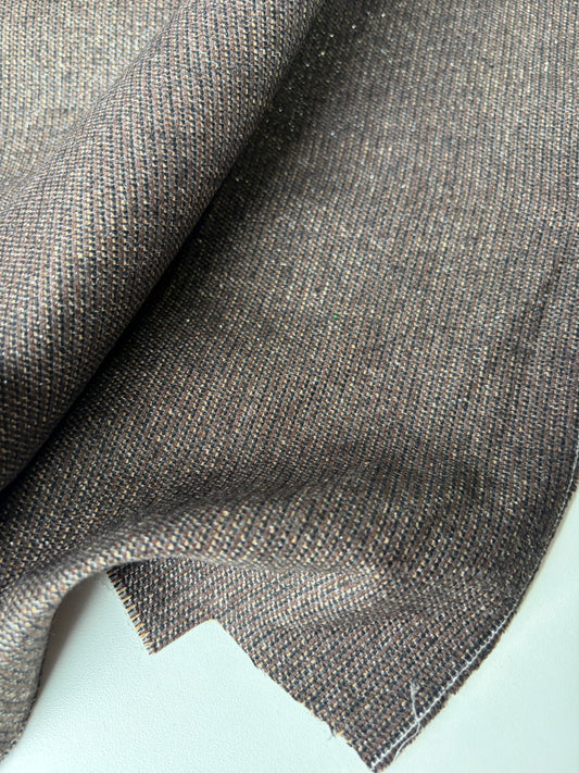 LORO 213 lurex striped wool panama stretch
