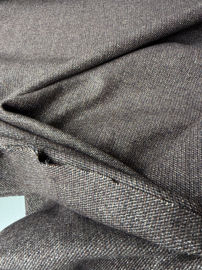 LORO 213 lurex striped wool panama stretch