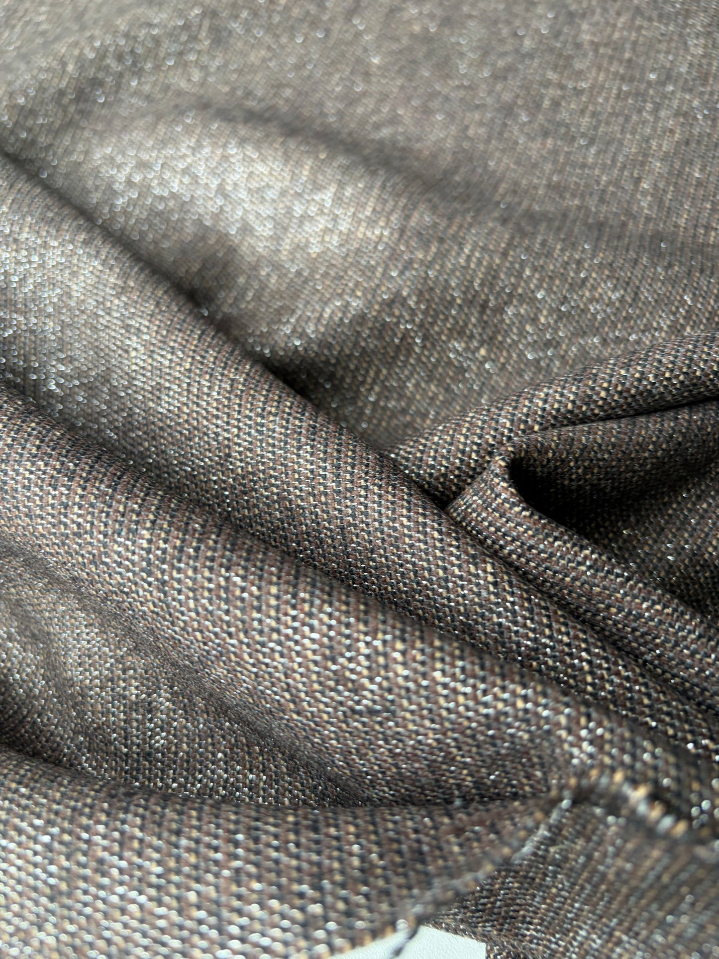 LORO 213 lurex striped wool panama stretch