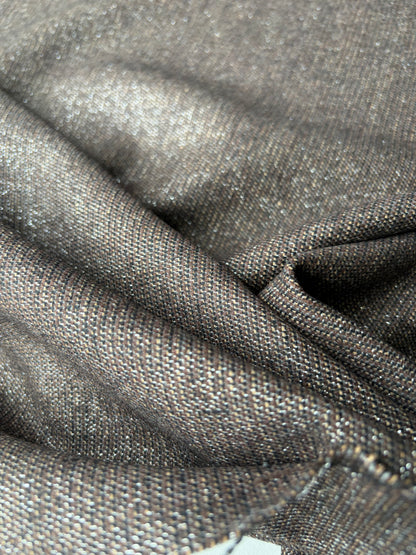 LORO 213 lurex striped wool panama stretch