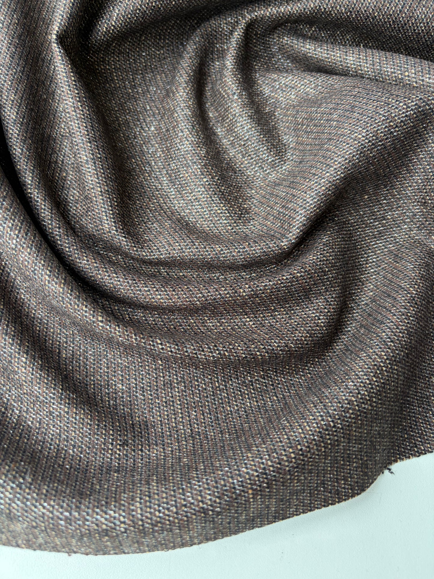 LORO 213 lurex striped wool panama stretch