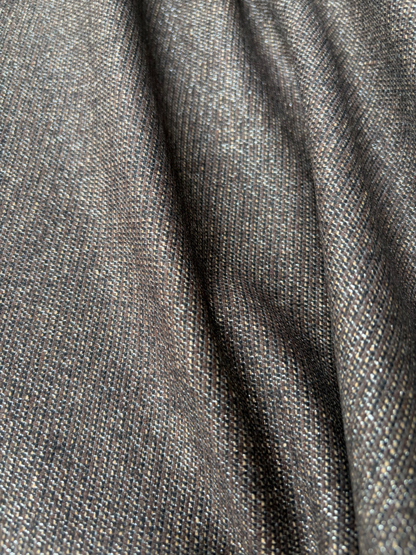 LORO 213 lurex striped wool panama stretch