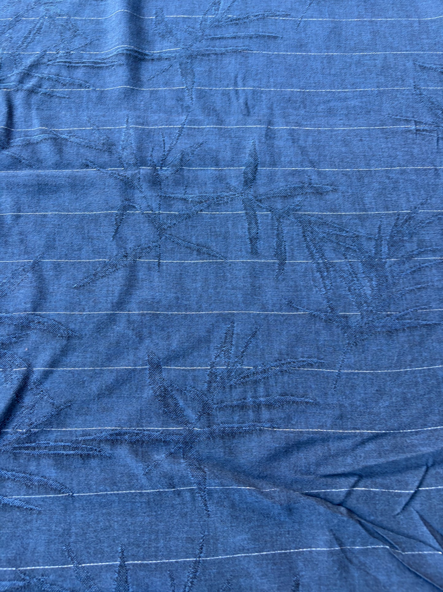 BART 016 navy jacquard linen/silk