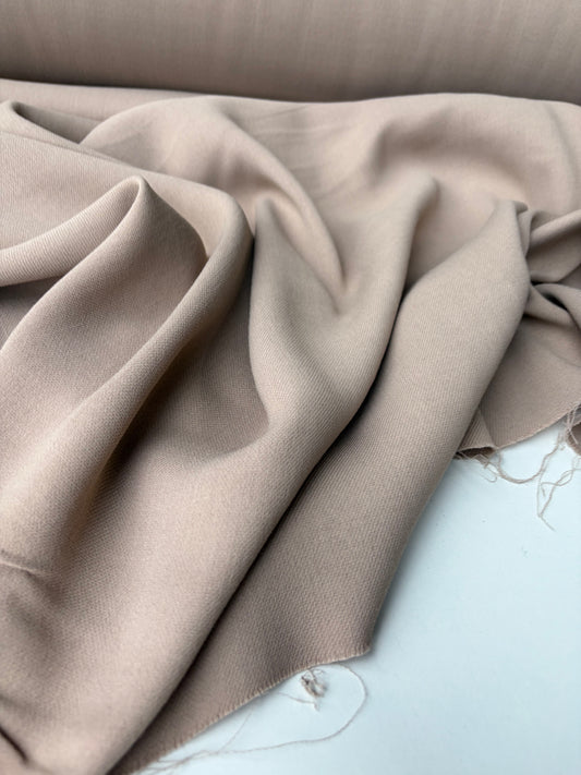 LORO 214 sand coloured viscose wool gaze Loro Piana