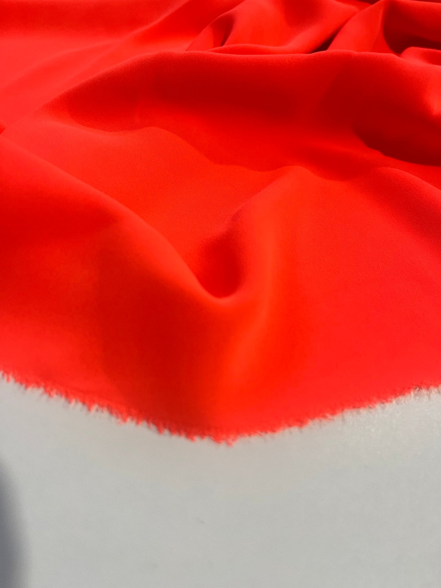 LOTTI 016 stretch poly/viscose orange fluo