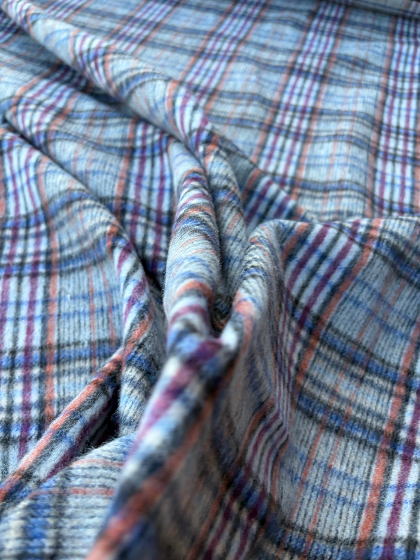 BART 017 blue/brown checkered  heavy wool