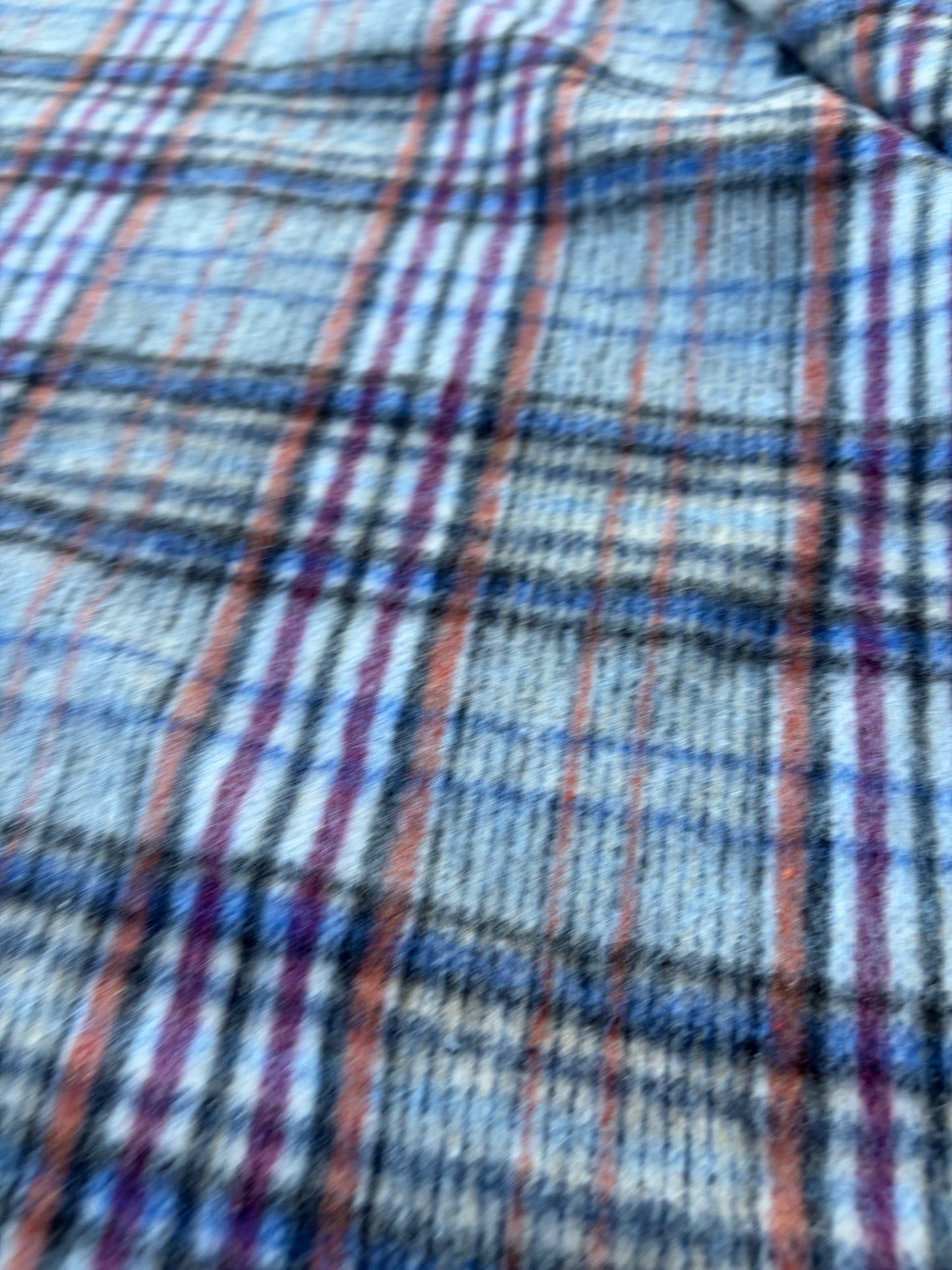 BART 017 blue/brown checkered  heavy wool
