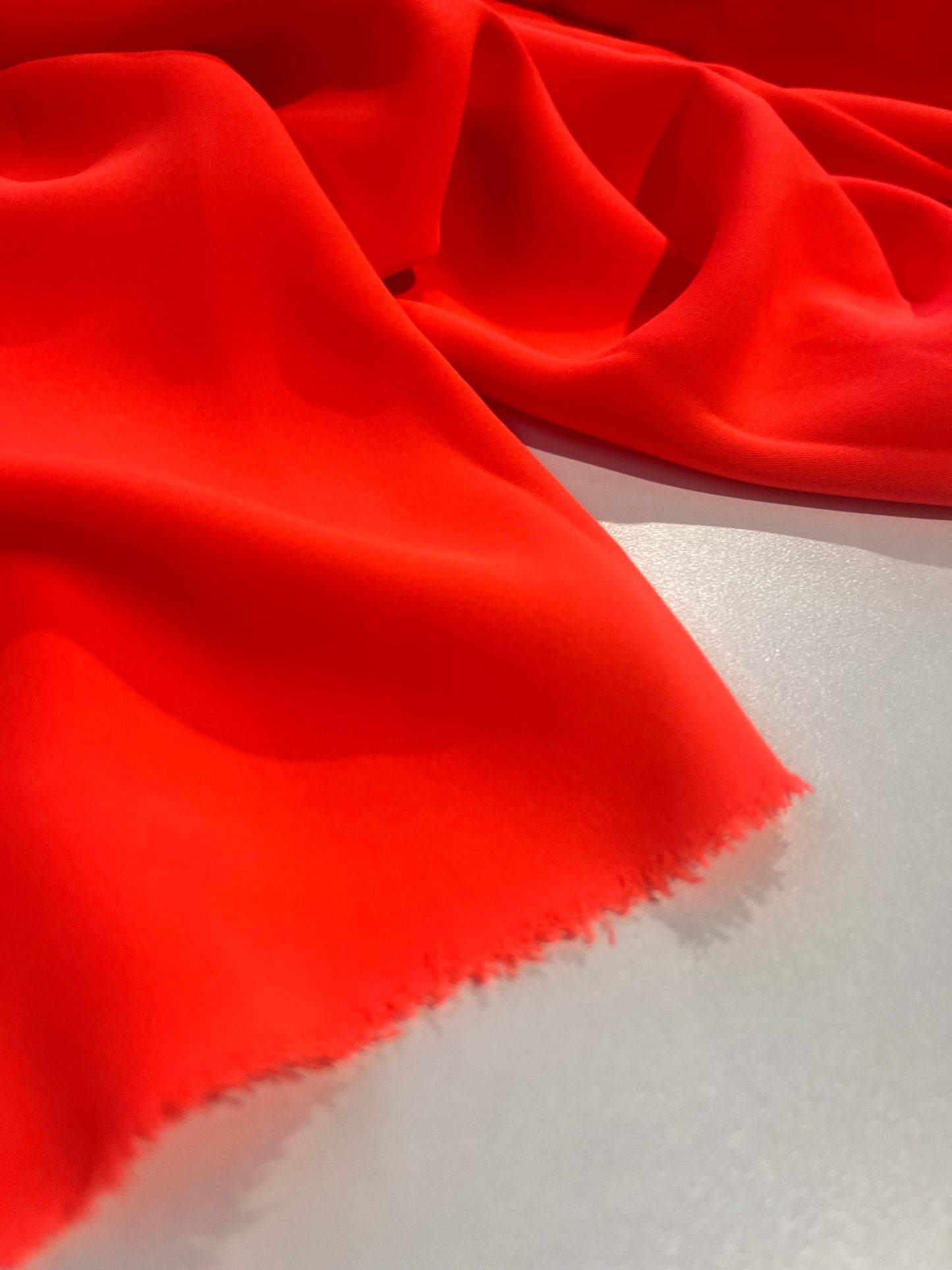 LOTTI 016 stretch poly/viscose orange fluo