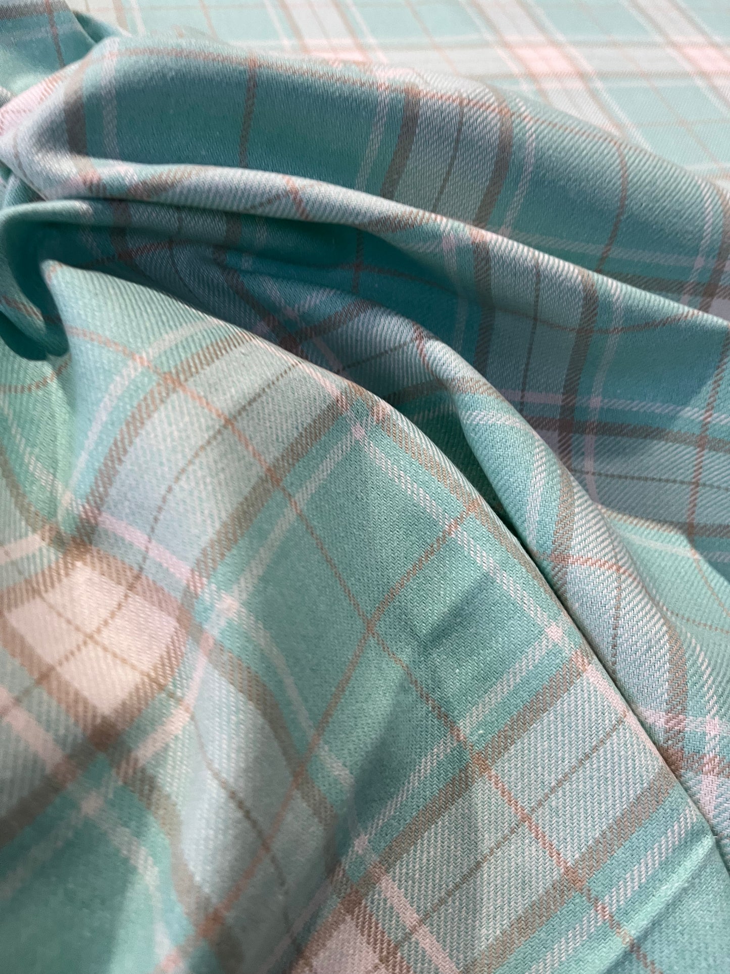 MICHA 017 cotton heavy check green