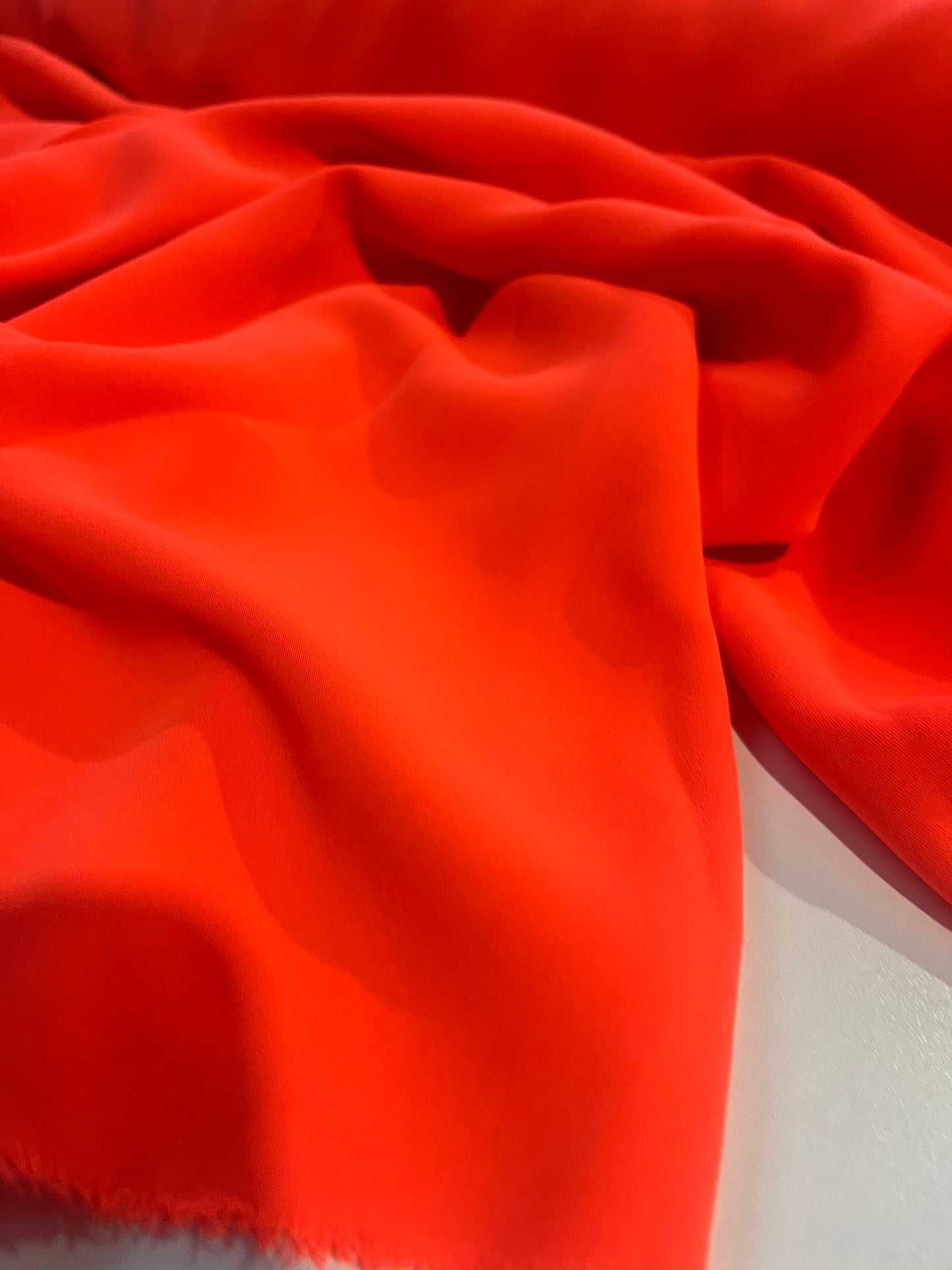 LOTTI 016 stretch poly/viscose orange fluo