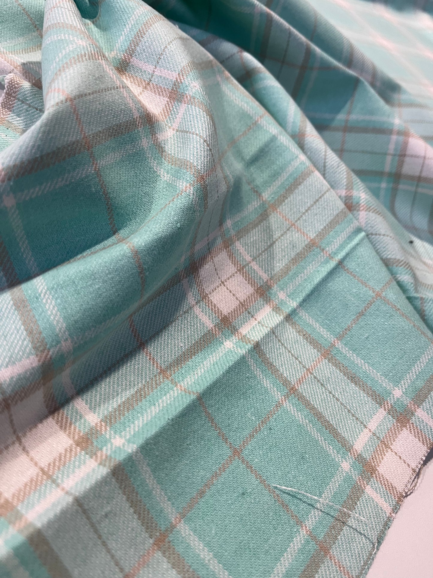 MICHA 017 cotton heavy check green