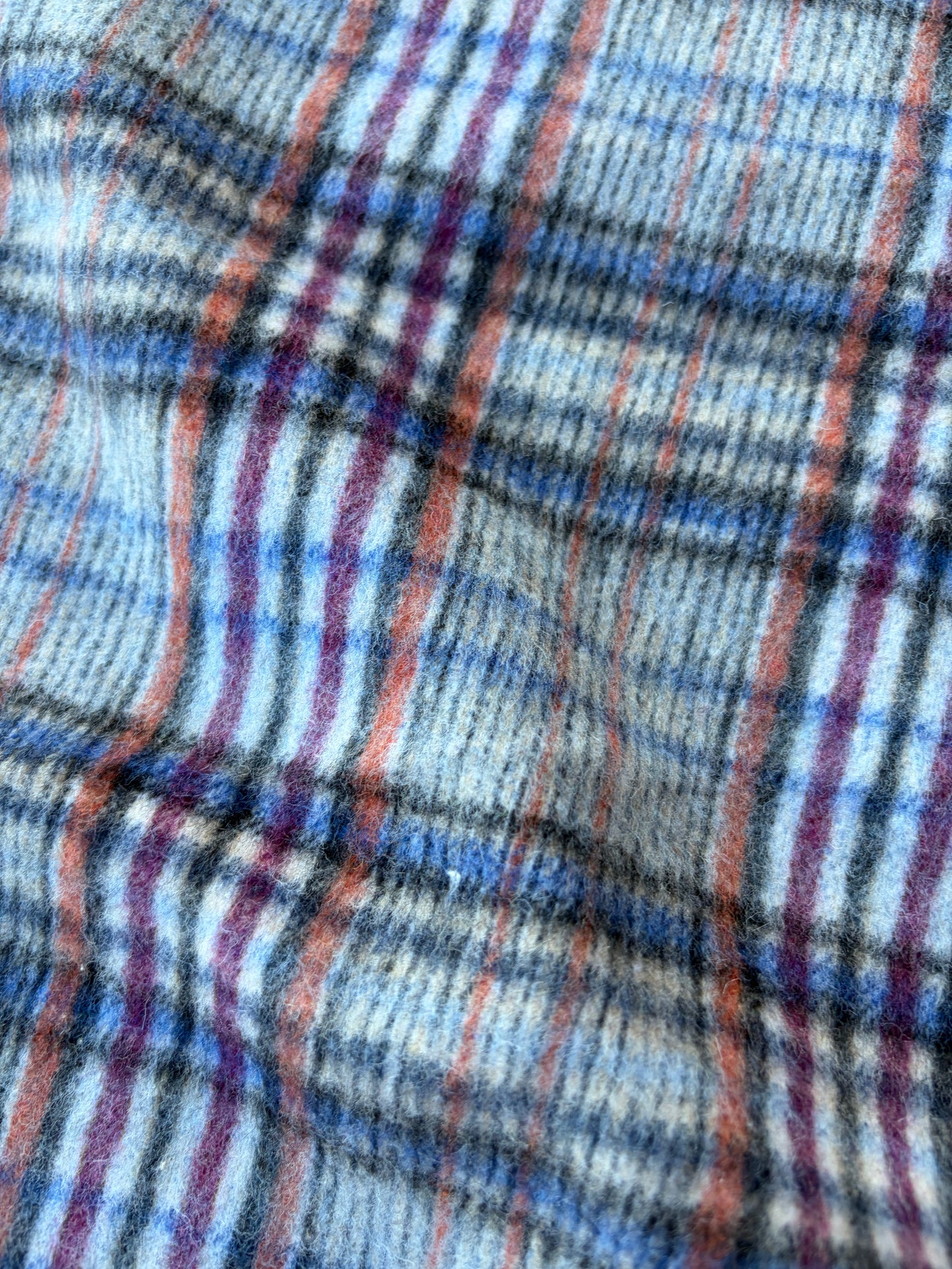 BART 017 blue/brown checkered  heavy wool