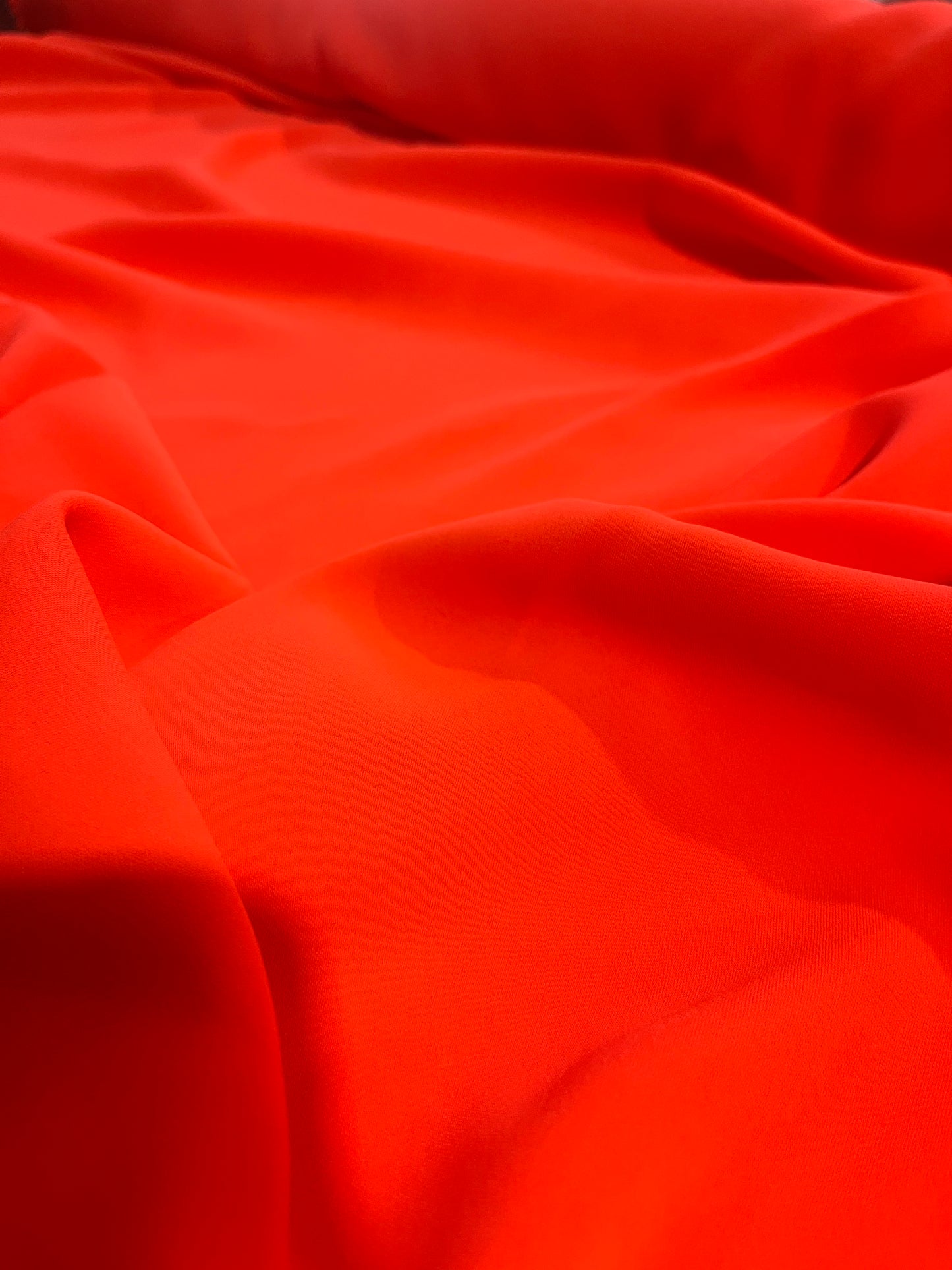 LOTTI 016 stretch poly/viscose orange fluo