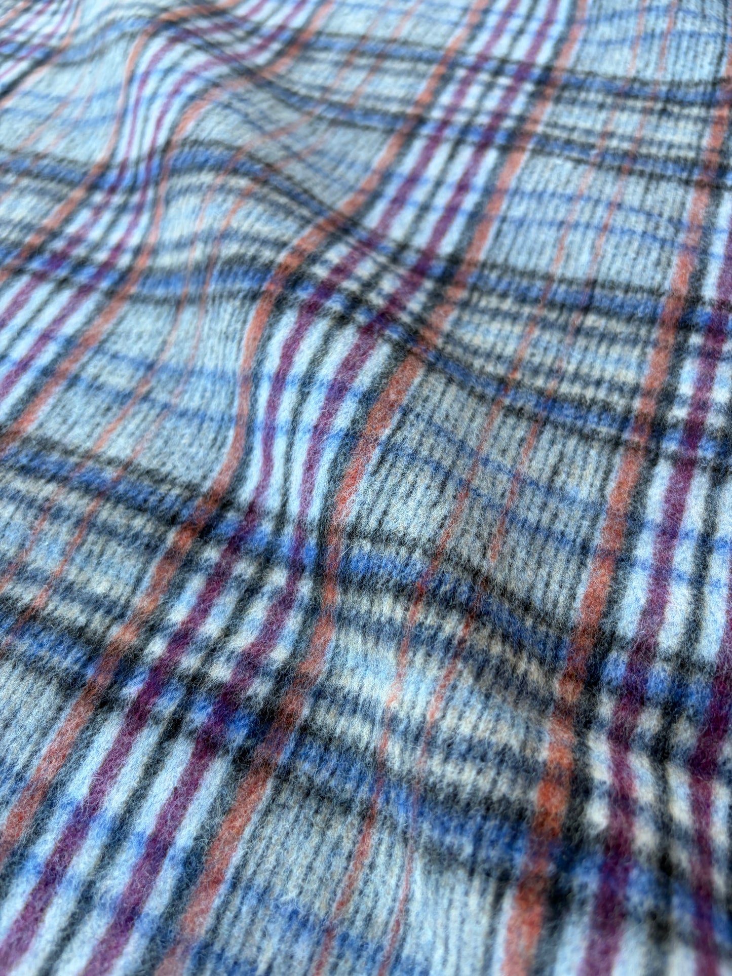 BART 017 blue/brown checkered  heavy wool
