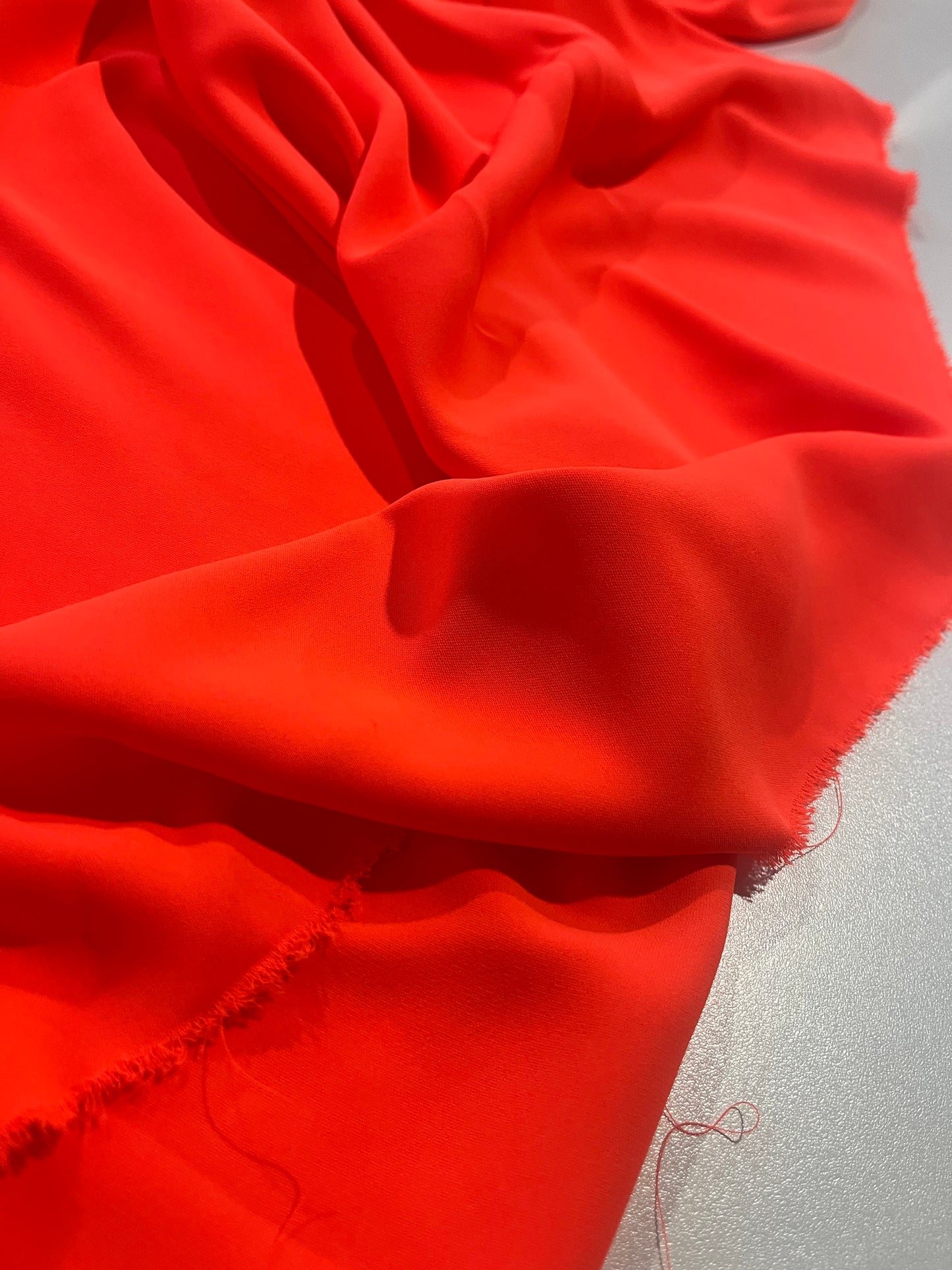 LOTTI 016 stretch poly/viscose orange fluo