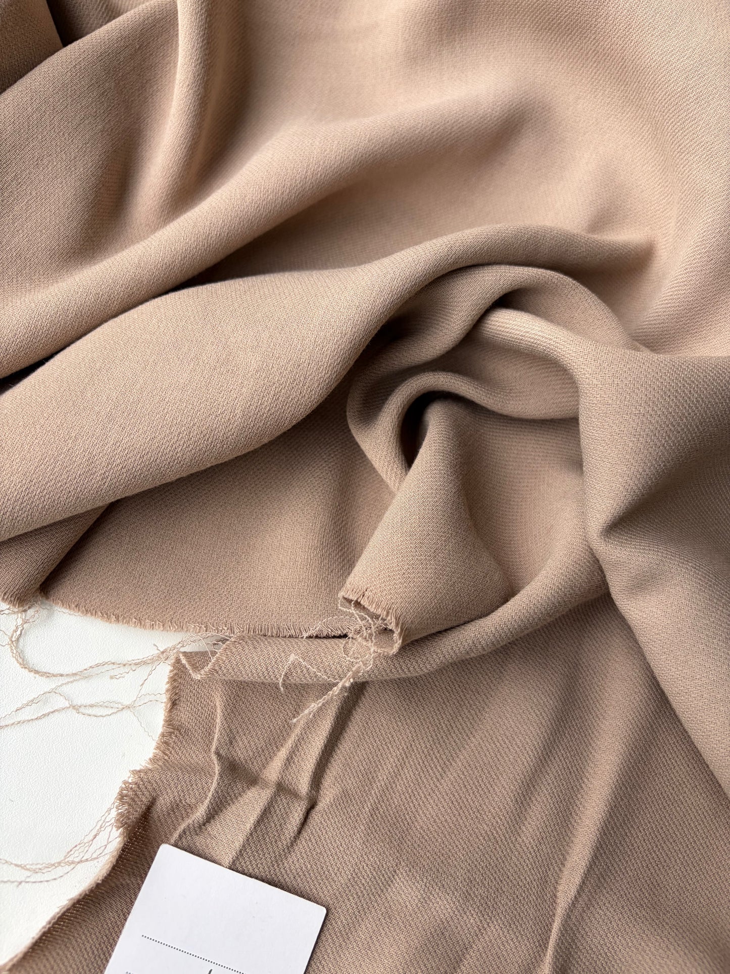 LORO 214 sand coloured viscose wool gaze Loro Piana