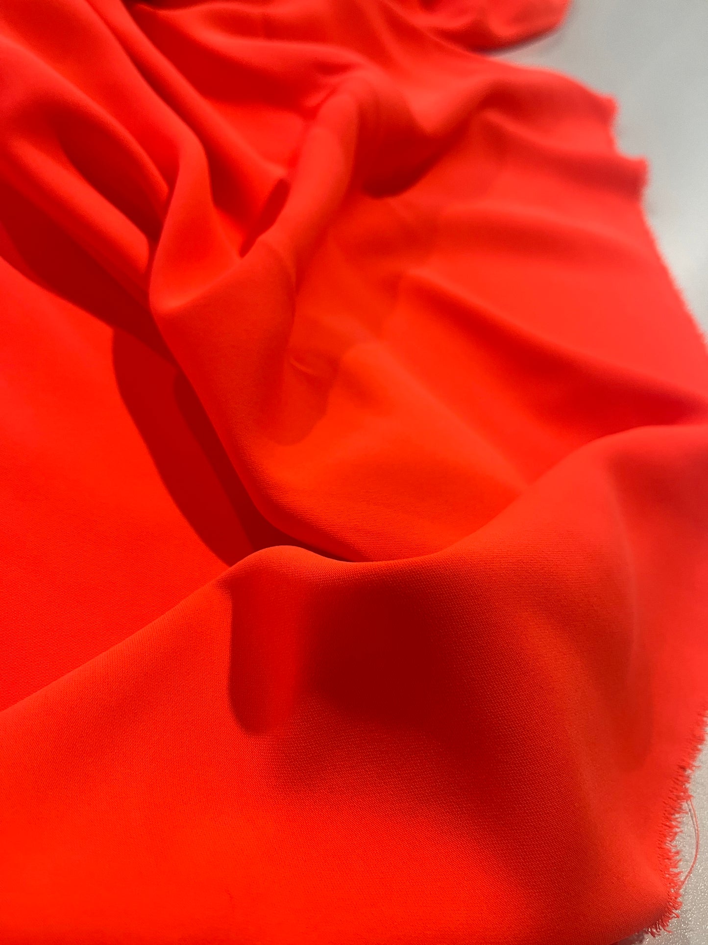 LOTTI 016 stretch poly/viscose orange fluo