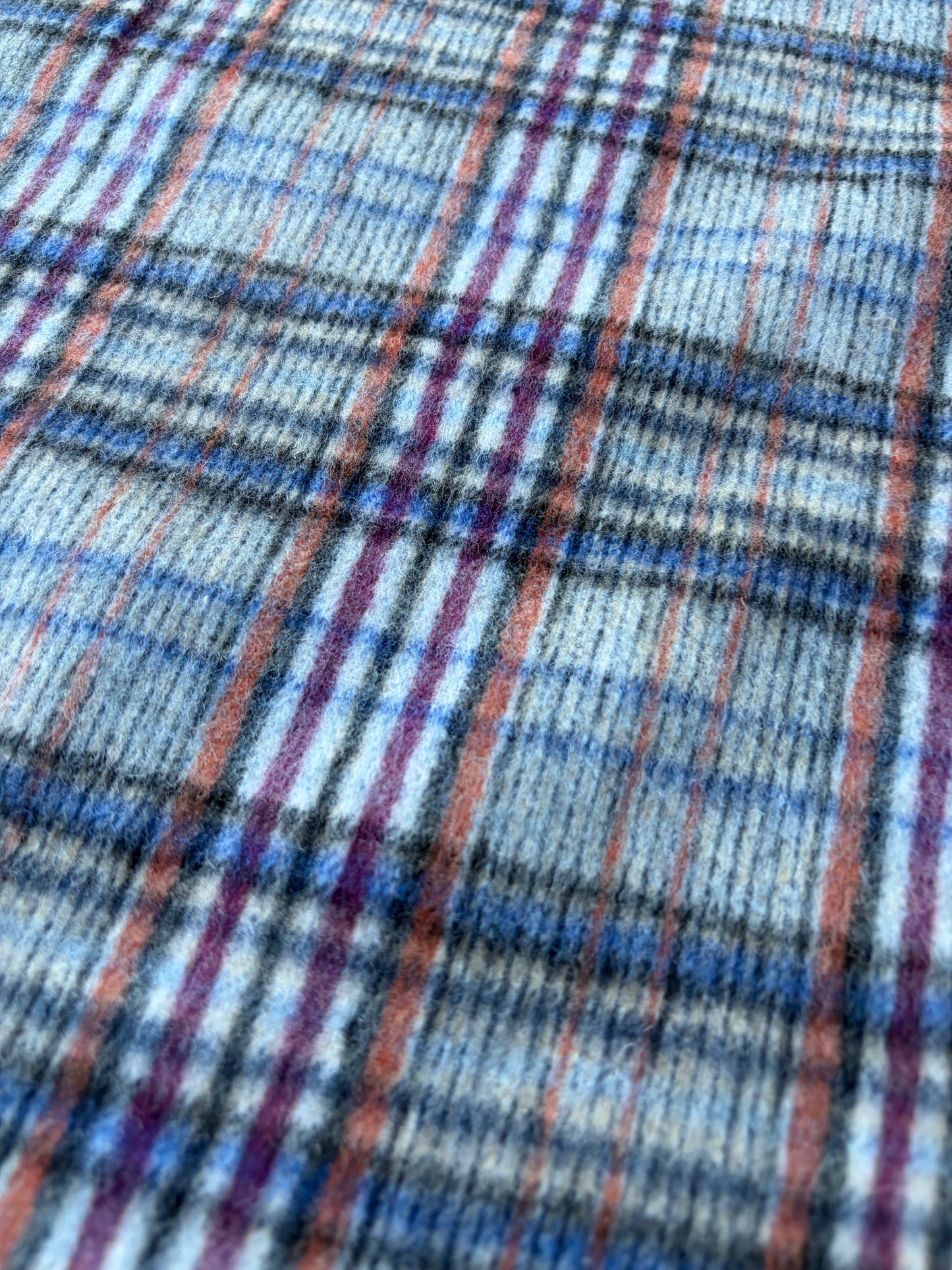 BART 017 blue/brown checkered  heavy wool