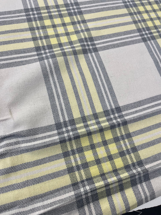 MICHA 019 cotton heavy check yellow
