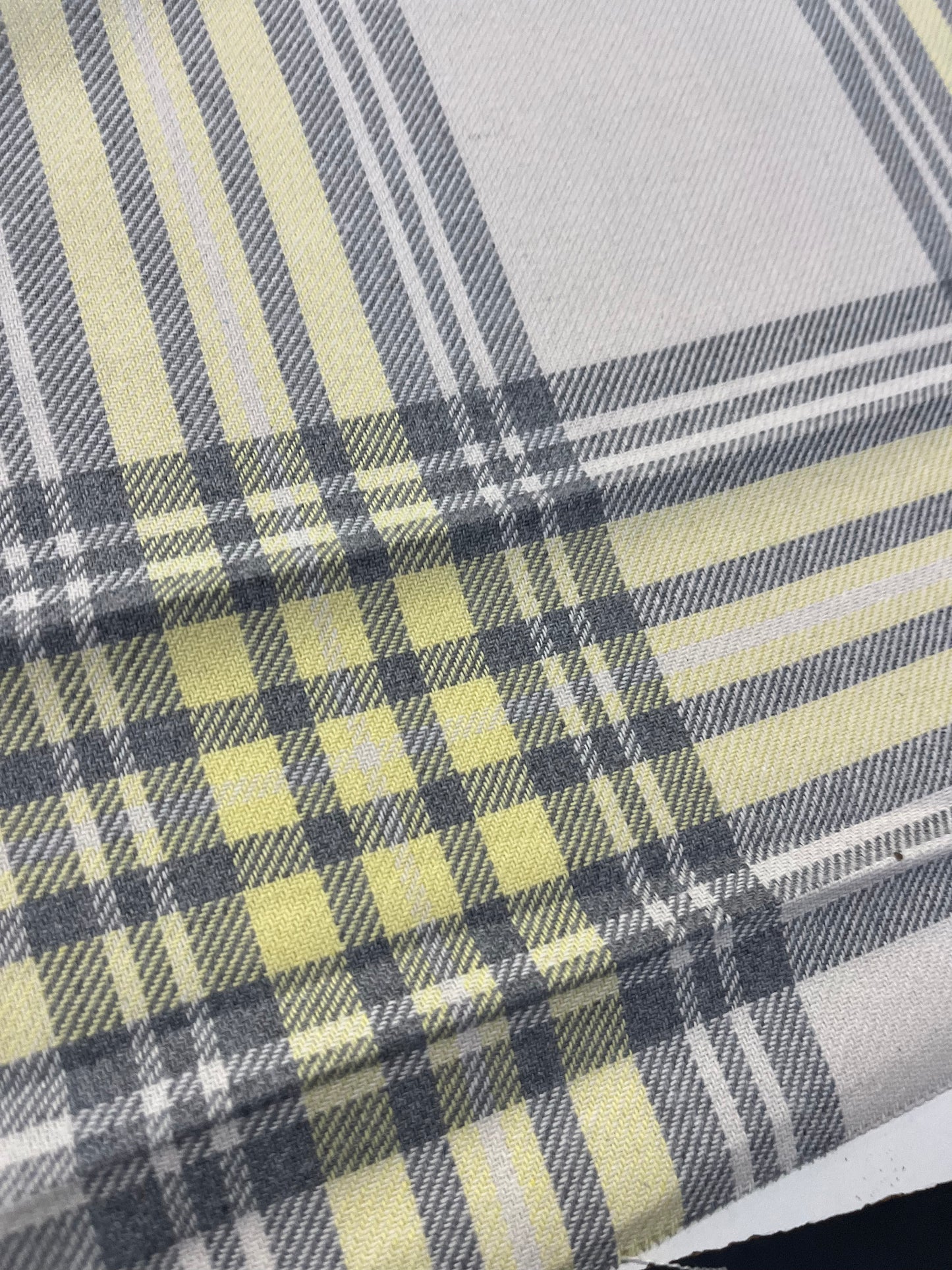 MICHA 019 cotton heavy check yellow