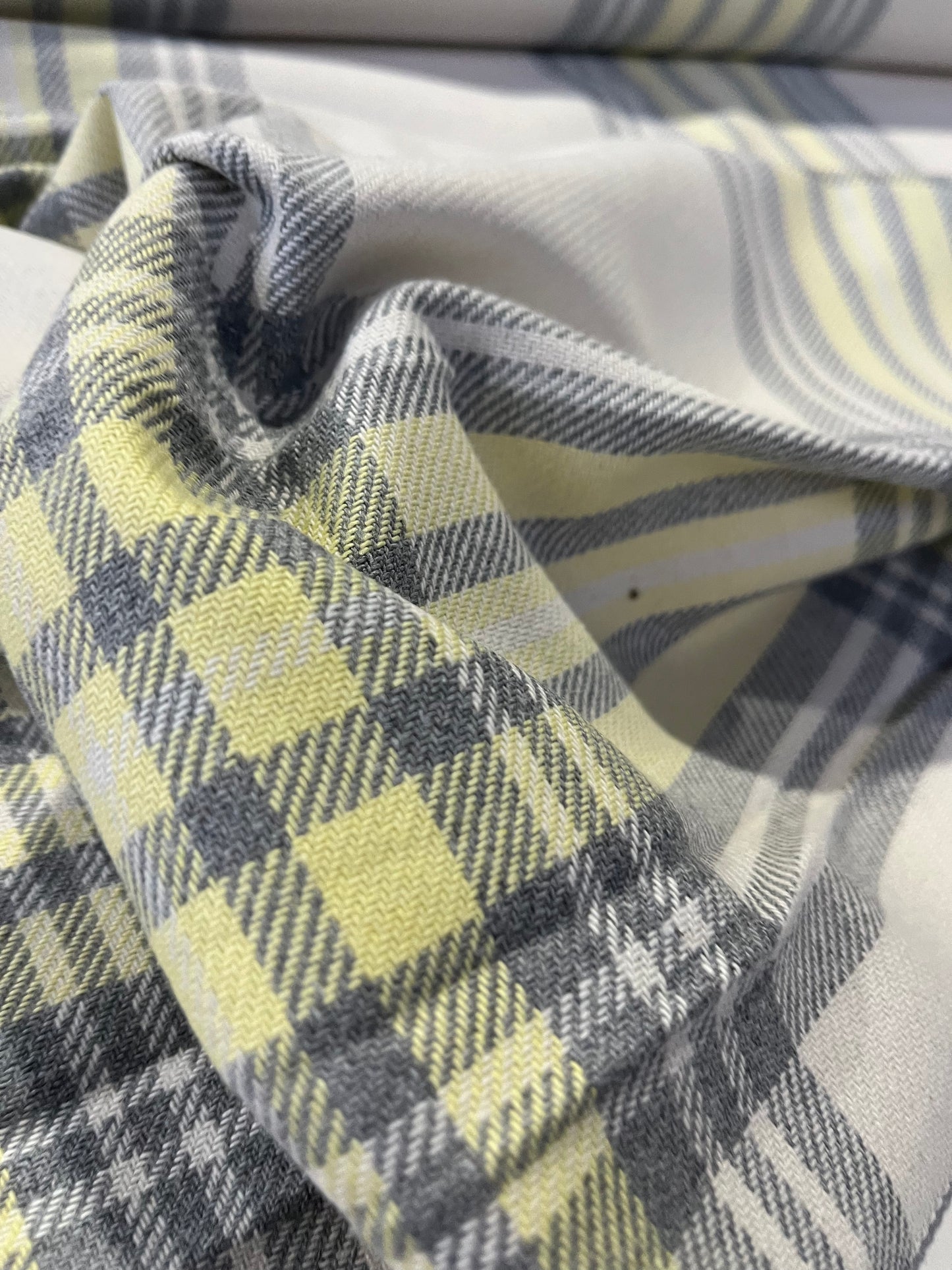 MICHA 019 cotton heavy check yellow