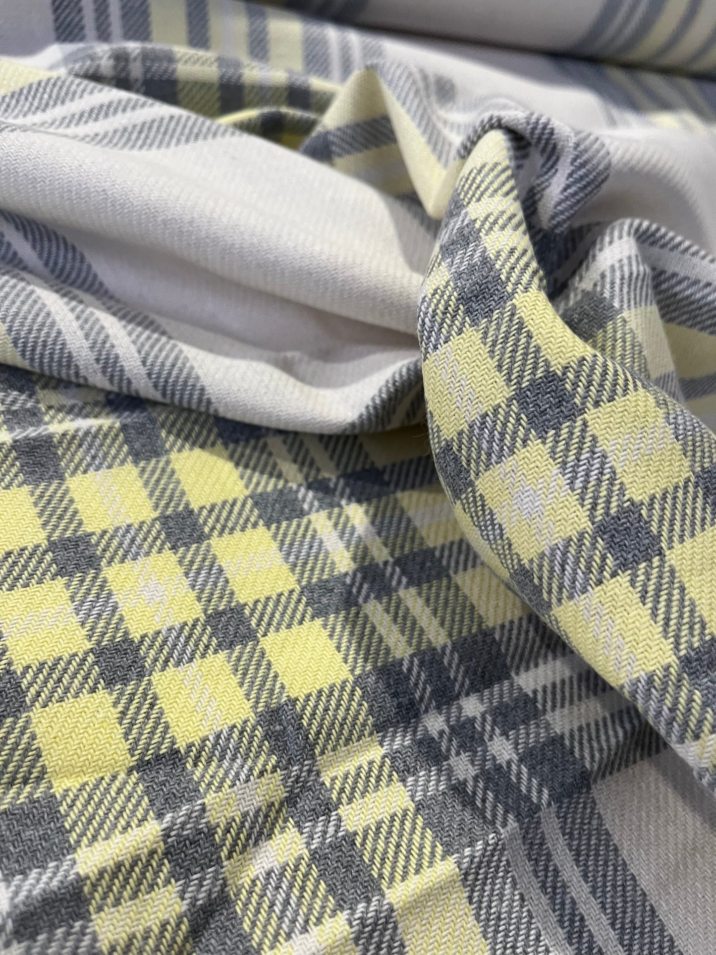 MICHA 019 cotton heavy check yellow