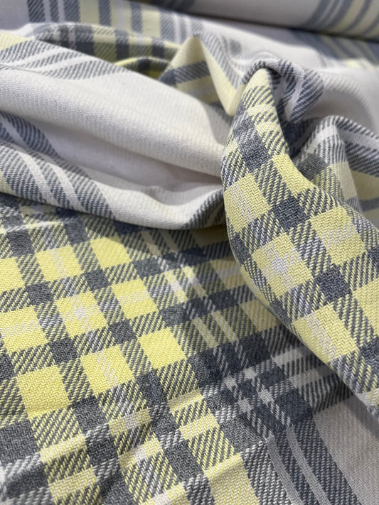MICHA 019 cotton heavy check yellow