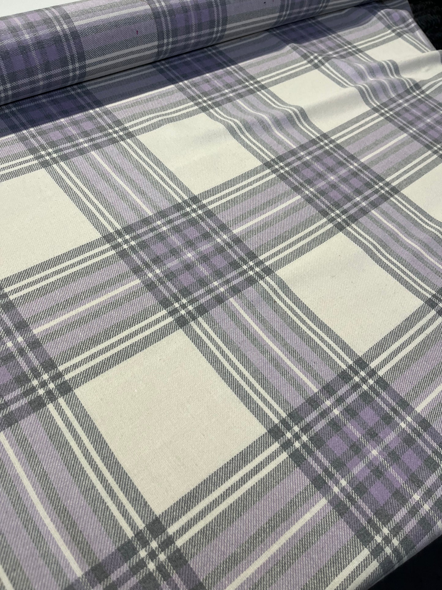 MICHA 020 cotton heavy check lilac
